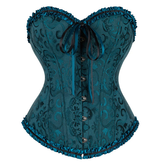 Floral Lace Overbust Corset