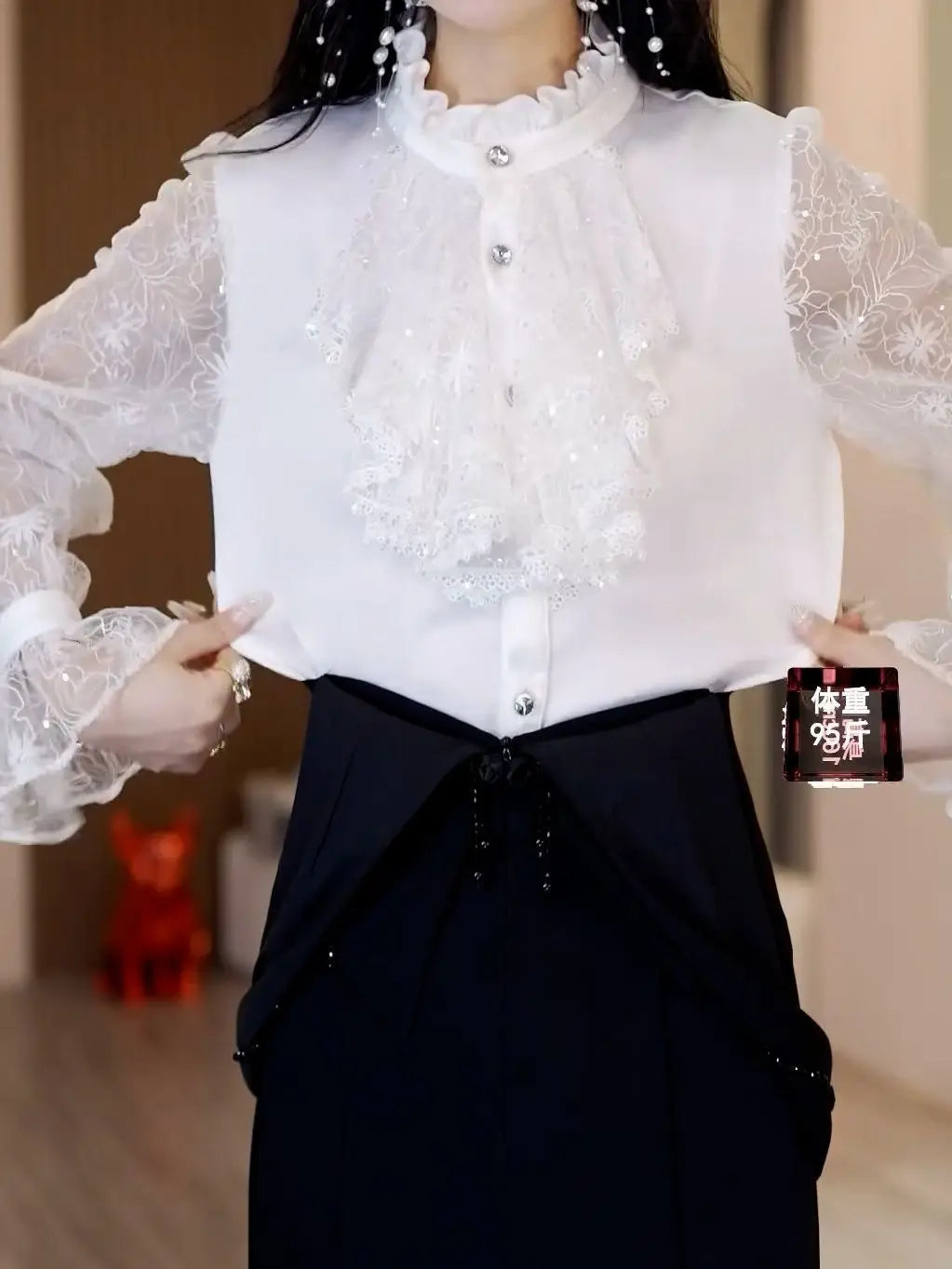 Chic Stand Collar Casual Blouse