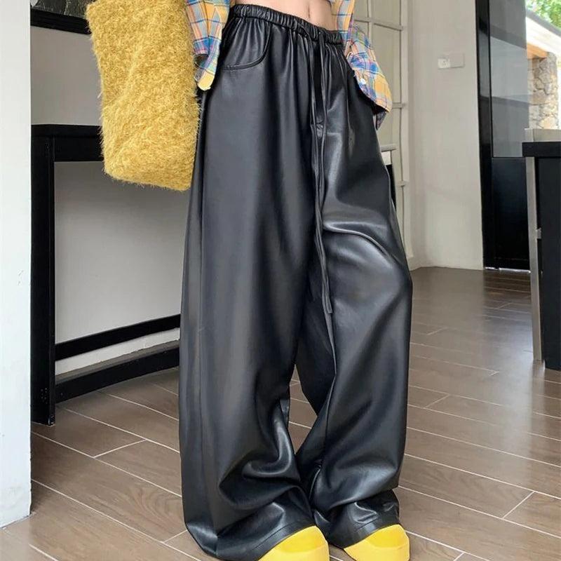 Elevated High Waist Casual Straight Leg Pants for Women