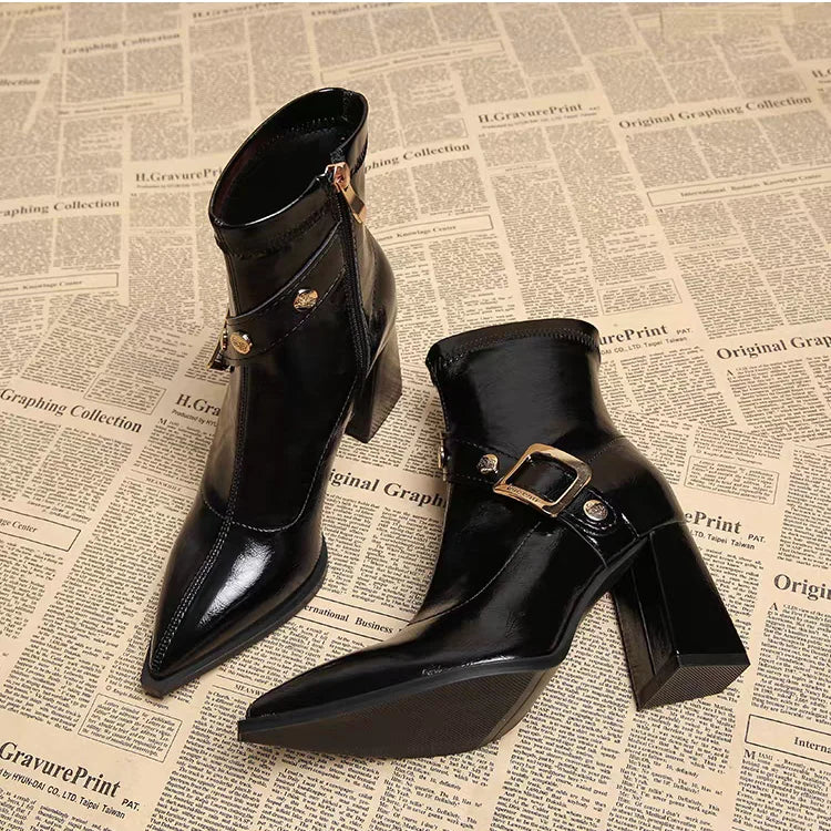 Pointed Toe Chelsea Boots