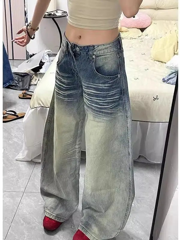 Low Waist Y2K Wide Leg Jeans