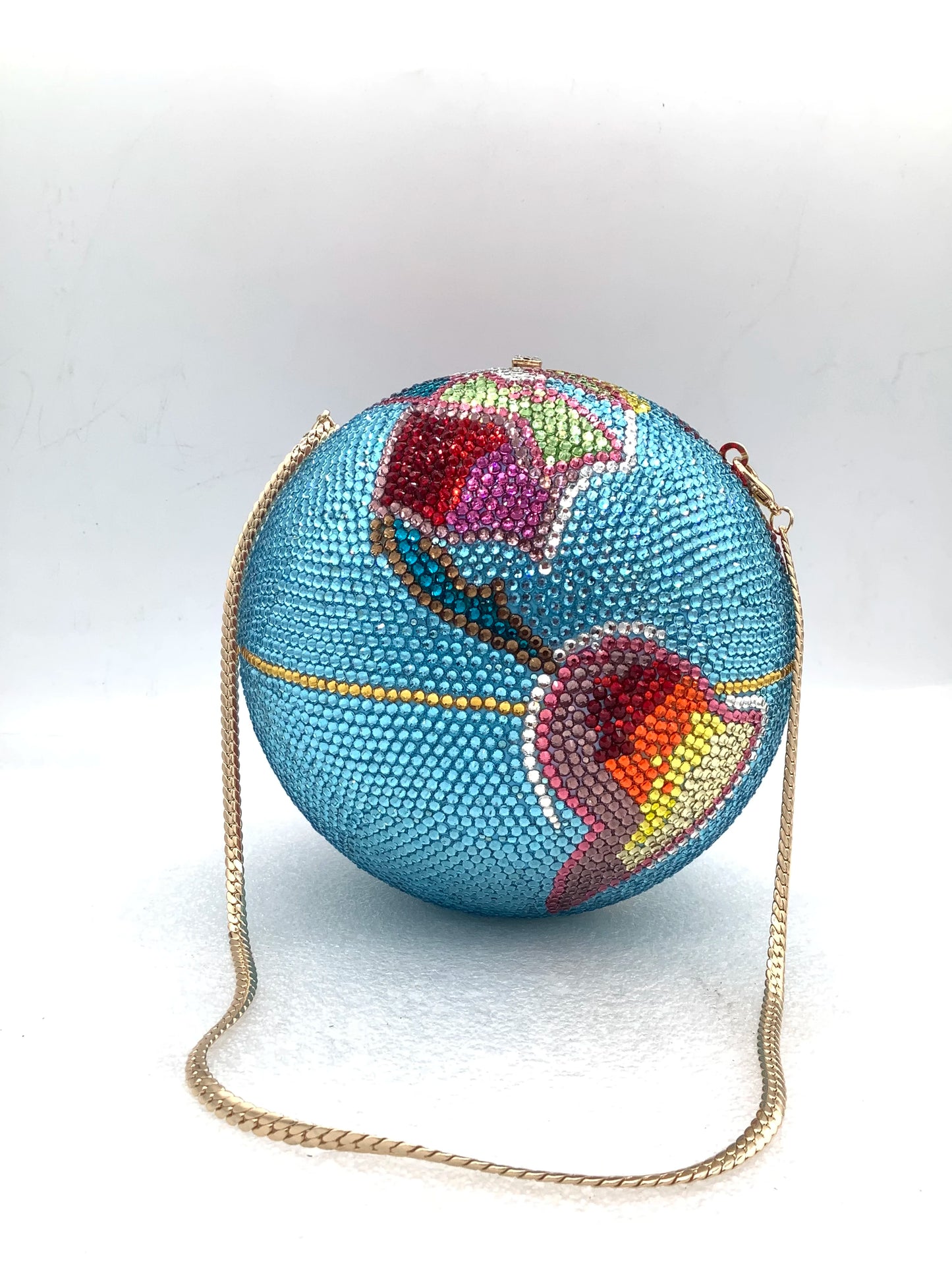Women Color Blue Gems Clutch Bags Stones Evening Minaudiere Bag Women Crystal Handbags Wedding Bridal Rhinestone Clutch Purse