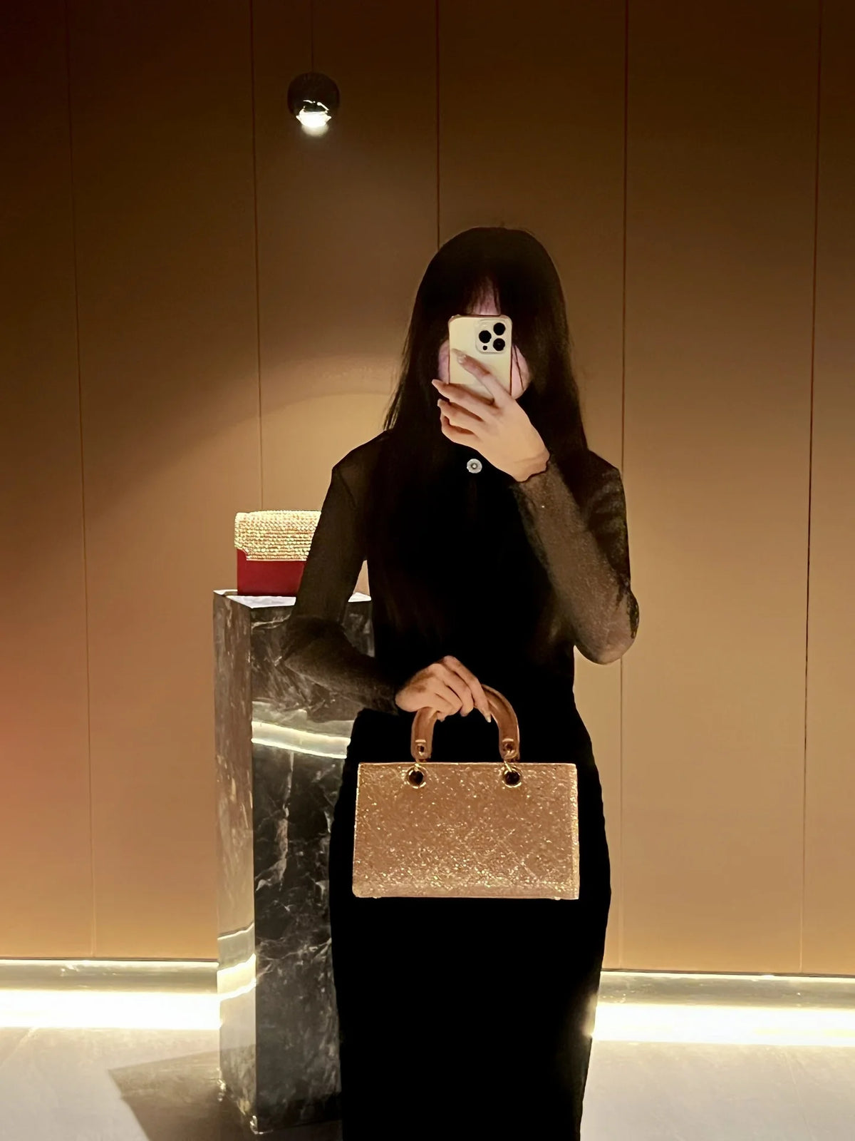 Rhinestone Party Handbag With Messenger Strap for Women