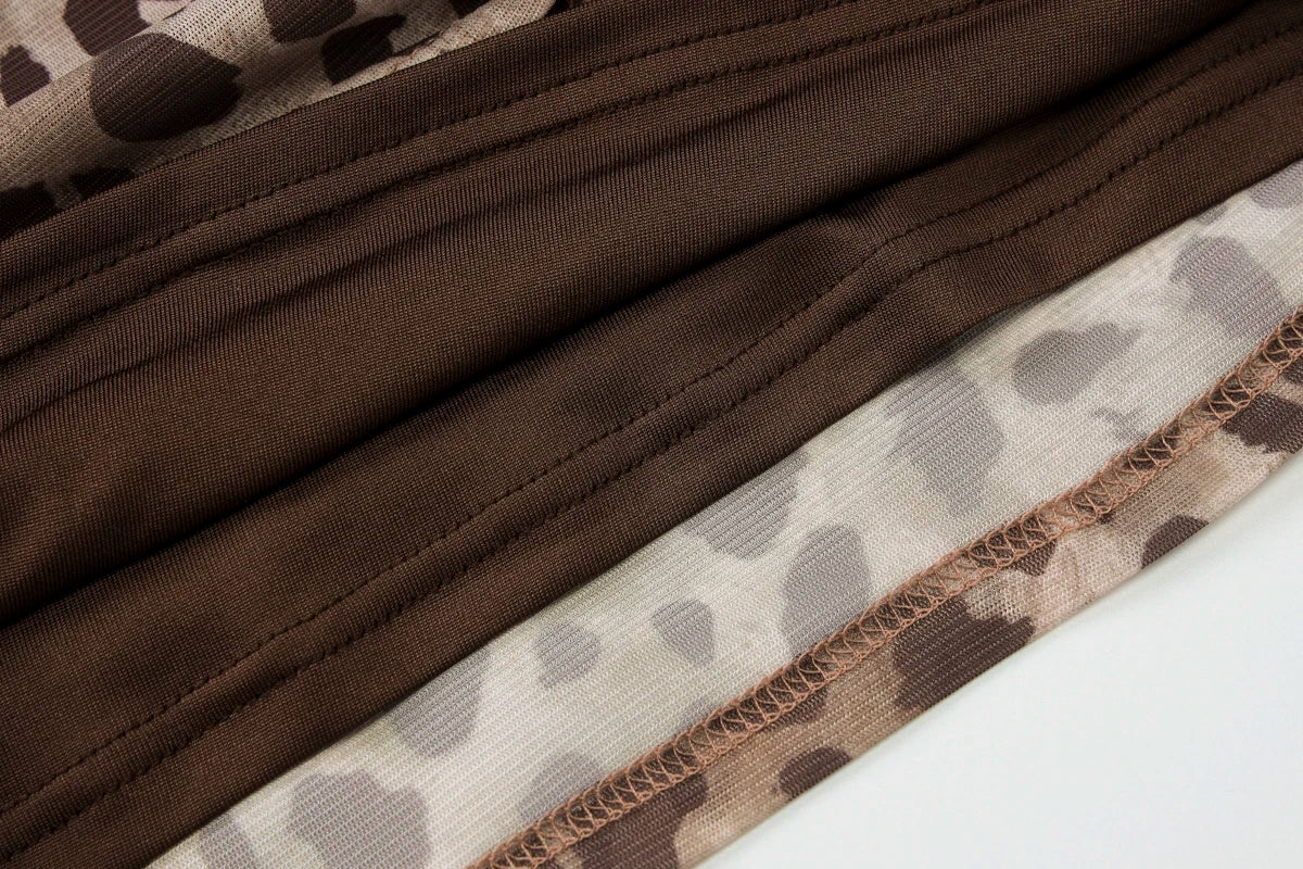 Leopard Print One Shoulder Slim Crop Tank Top for Women