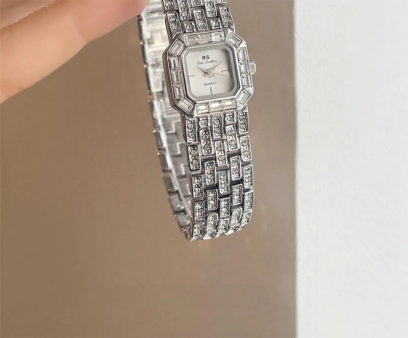 Square Quartz Wristwatch for Women