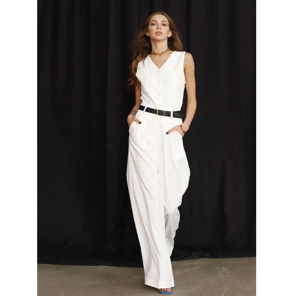 Slim Fit Single Breasted Three Piece Office Suit For Women