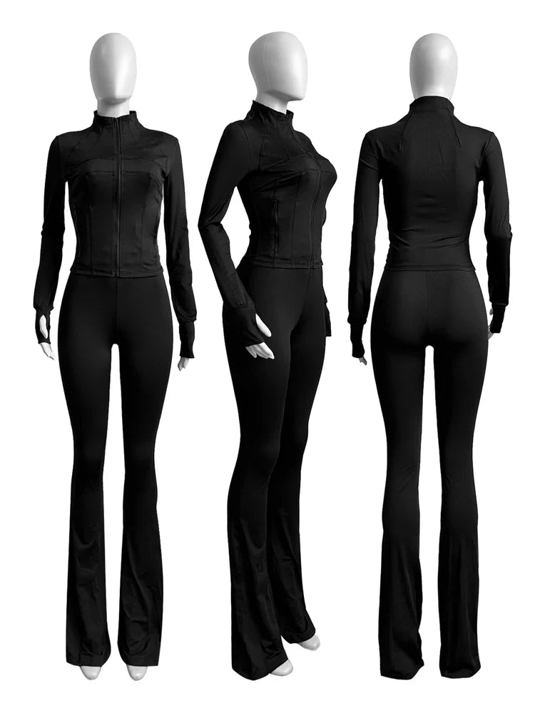 Streetwear Casual Two-Piece Tracksuit Set for Women