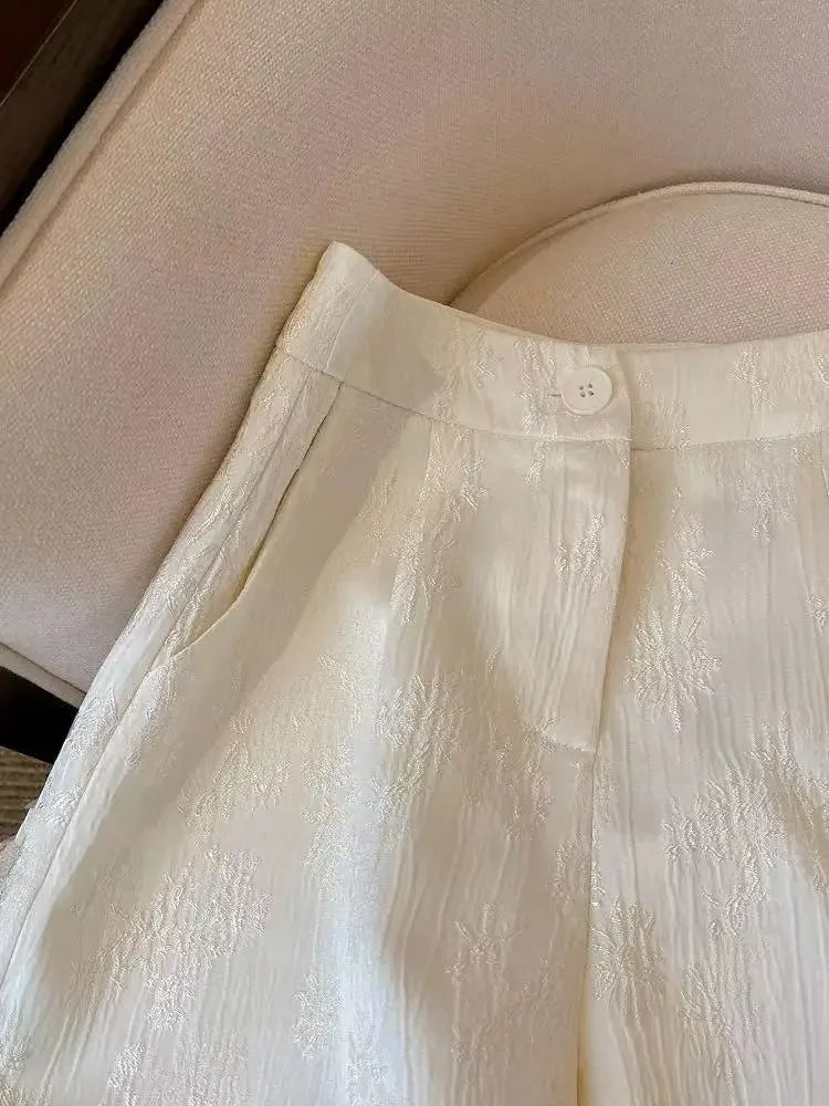 Soft High Waisted Relaxed Fit Casual Shorts For Women