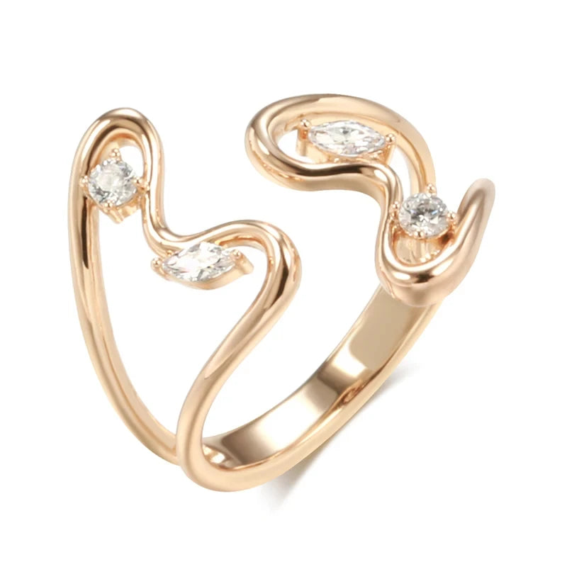 Rose Gold Butterfly Open Ring