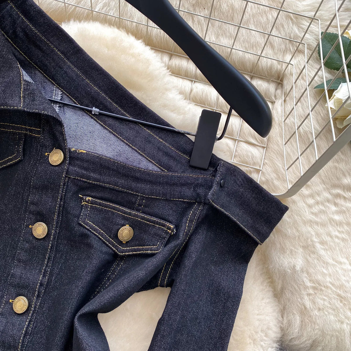 Women's Vintage Style Denim Shirt