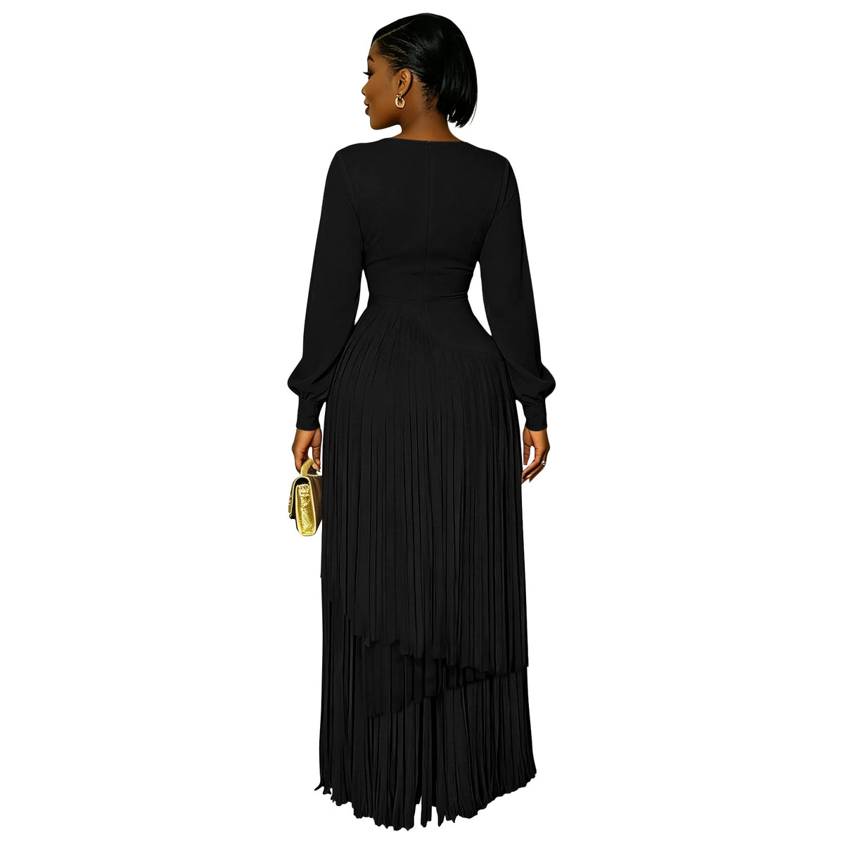 Elegant Long Sleeve African Dashiki Maxi Dress for Women