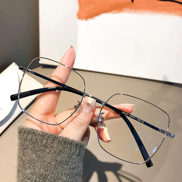 Anti Blue Light Oversized Square Glasses For Women