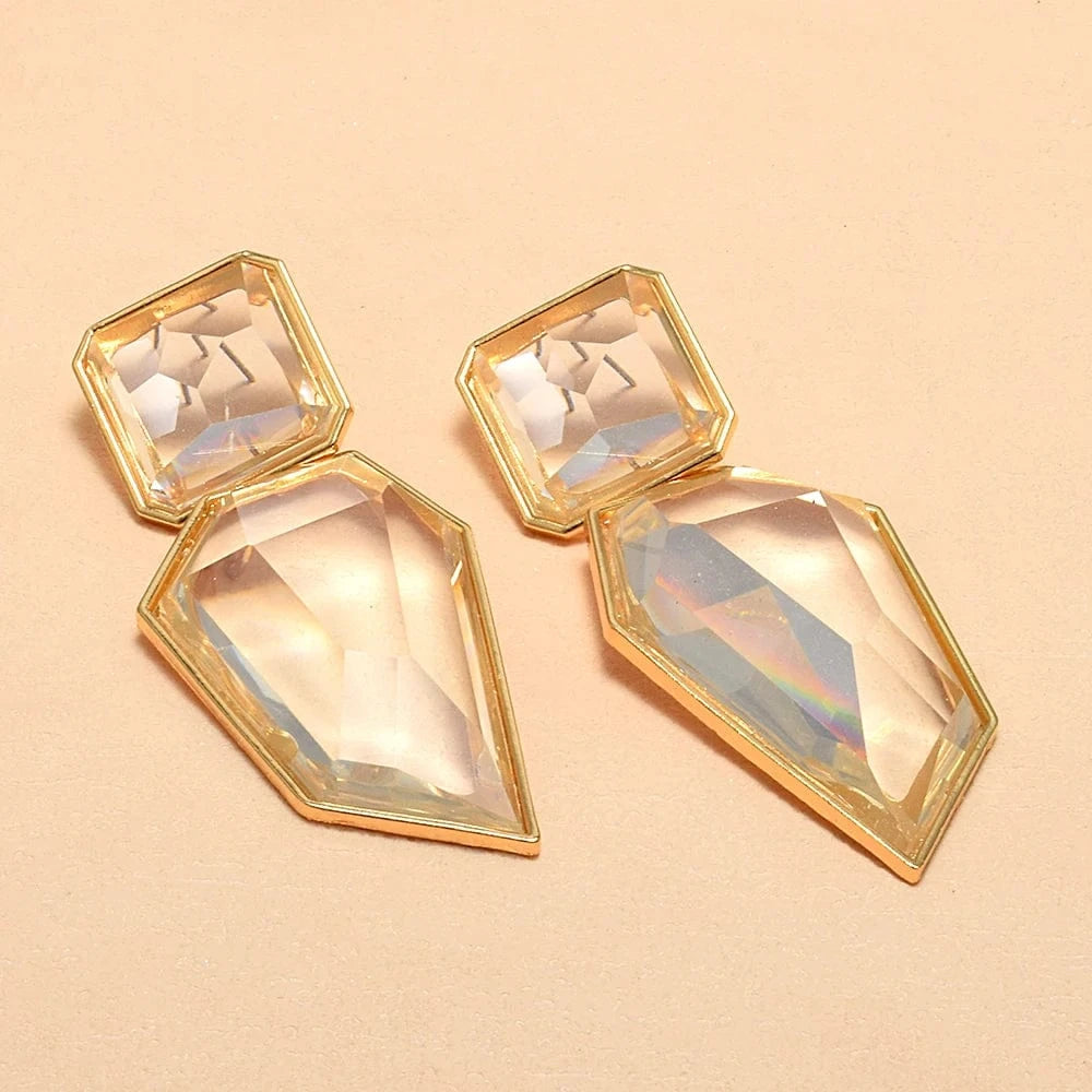Transparent Earrings Hanging Irregular Dangle earrings High Quality Resin Drop Earrings Women's Accessories Wholesale