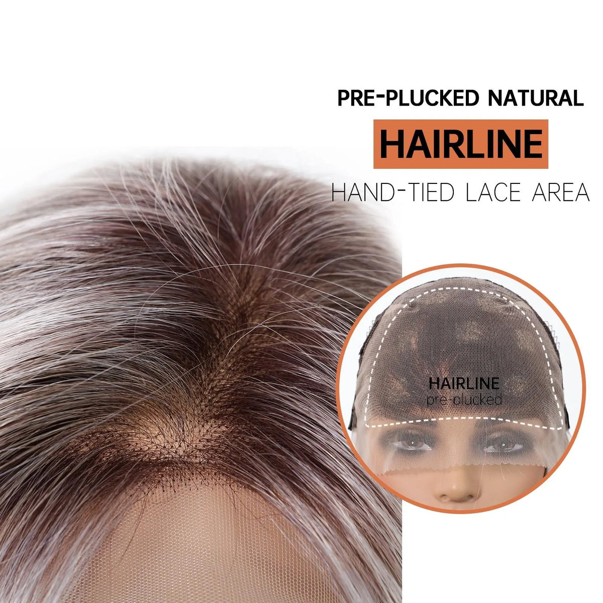 Fashion Glueless Ombre Lace Front Synthetic Wig for Women