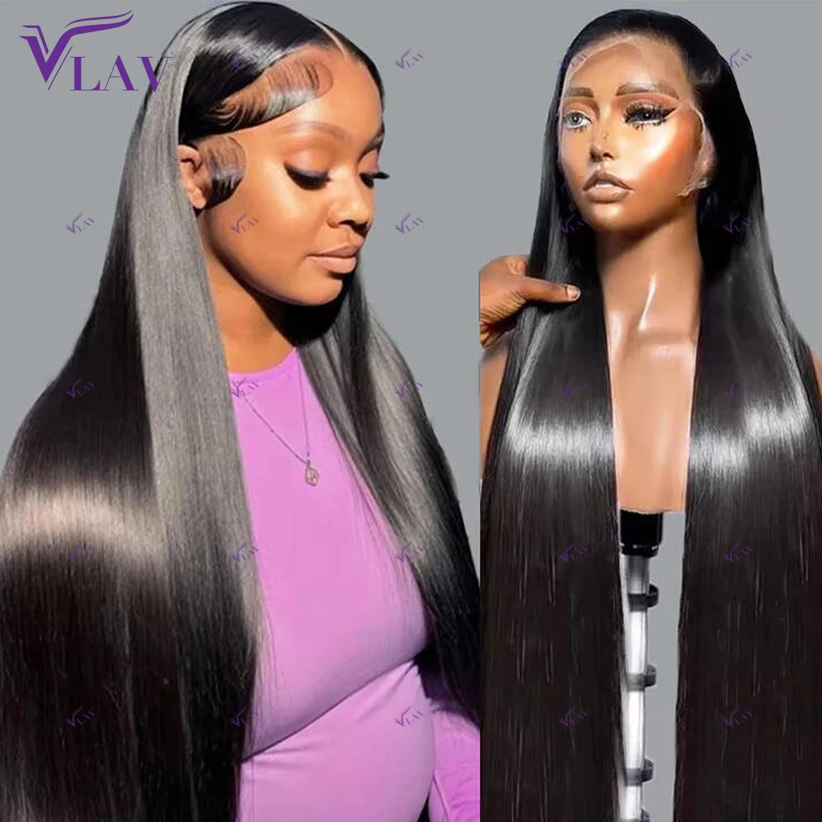 Silky Straight 400 Density Glueless HD Lace Frontal Preplucked Wig for Women