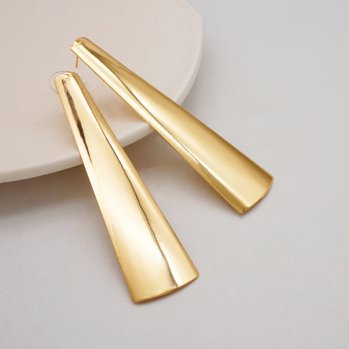Fashion Jewelry Big Gold Color Round Geometric Earrings Dangle Drop Earrings For Women African Wedding Party Gifts