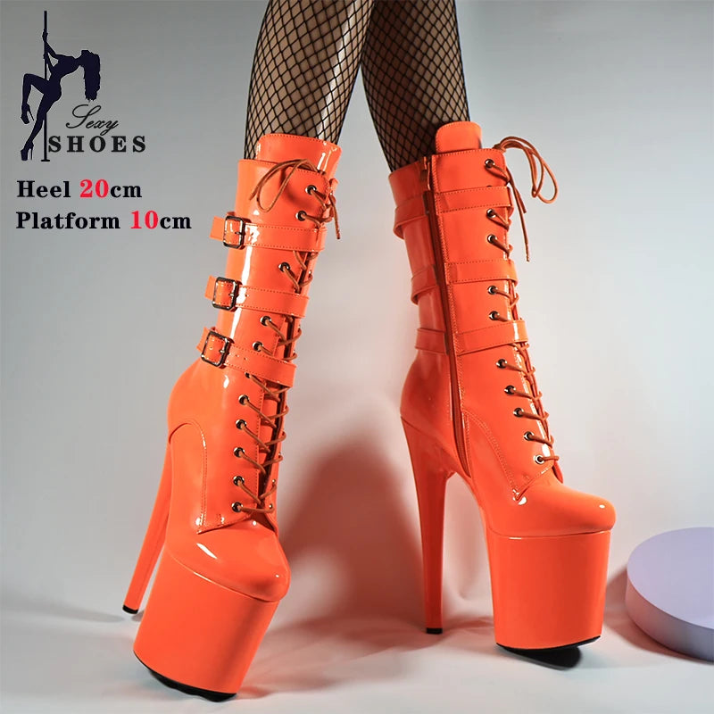 Runway Ready Platform Zip Stiletto Boots for Women