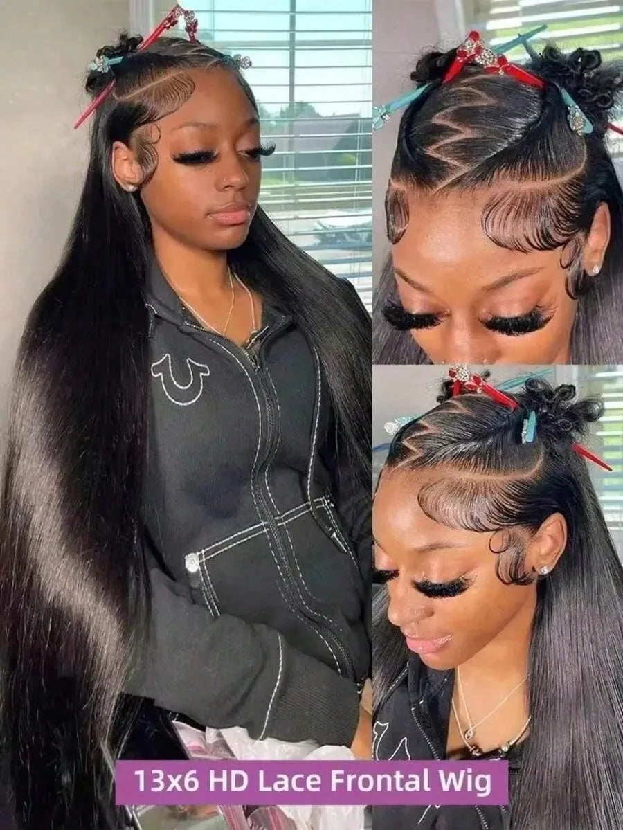Glueless Straight Human Hair Lace Wig