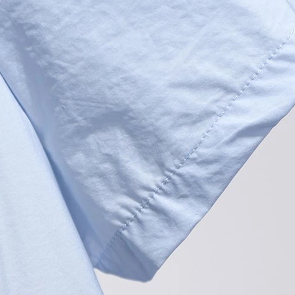 Elegant Lightweight French Blue Shirt Dress for Women
