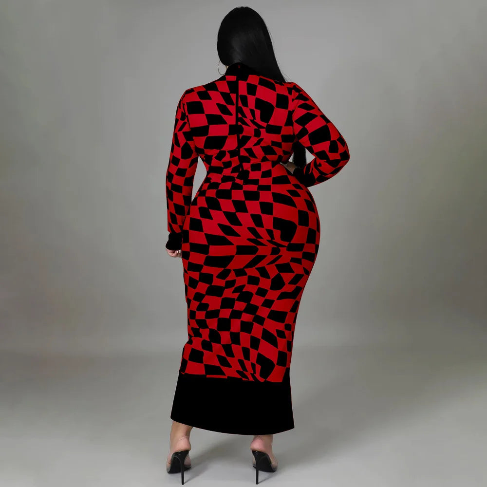 Colorful African Dashiki Print Traditional Dress for Women