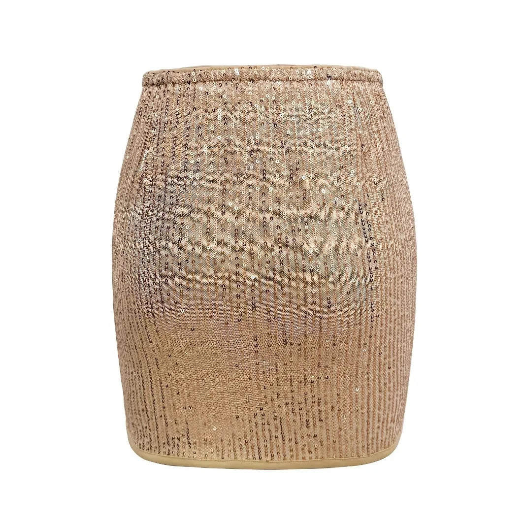 Sequined High-Waisted Mini Skirt