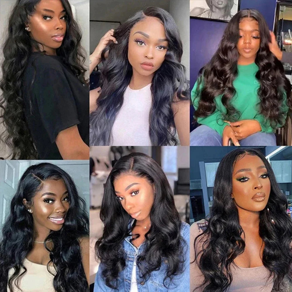 V Part Glueless Body Wave Brazilian Human Hair Wig For Women