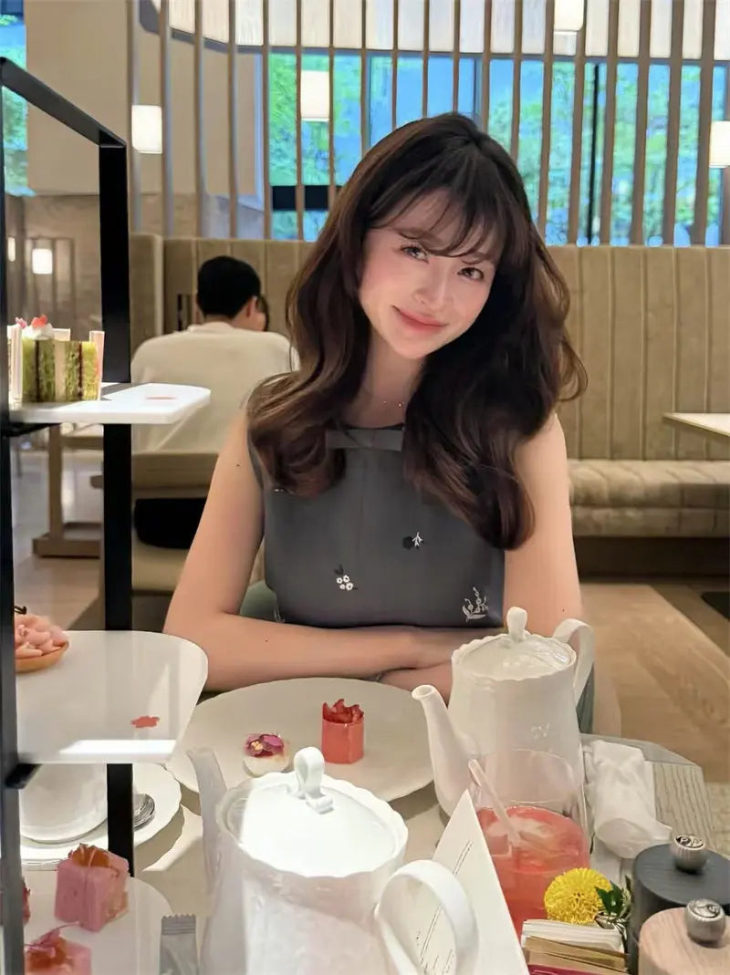 Japanese Sweet Retro Classic Embroidered Vest Vest Shorts Set 2026 Spring Summer New Fashion Commuter Two-piece Set for Women