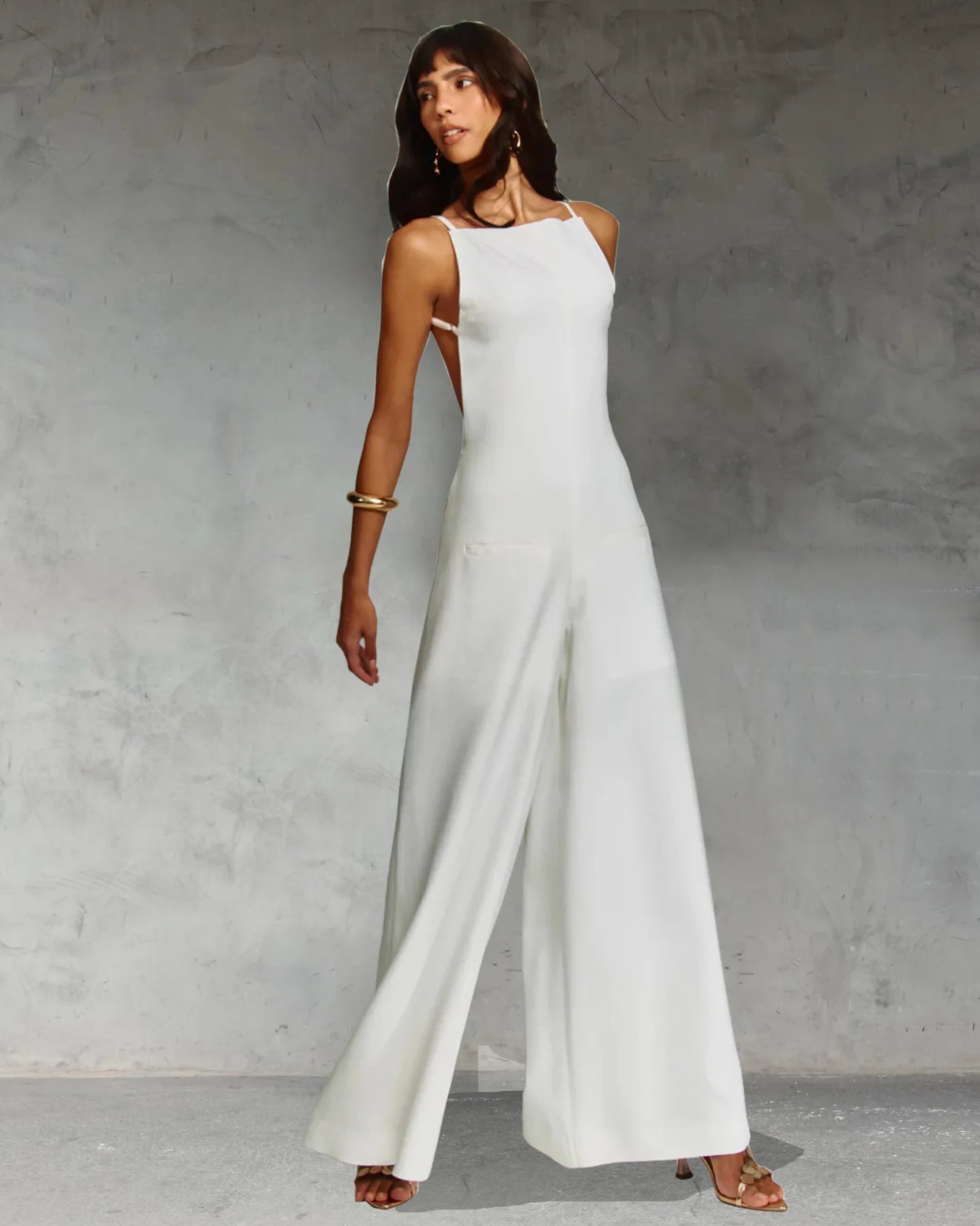 Summer Women's Jumpsuit Long Pants Sleeveless High Waist Wide Leg Ankle-length Pants Solid Color Casual Fashion Women's 2025