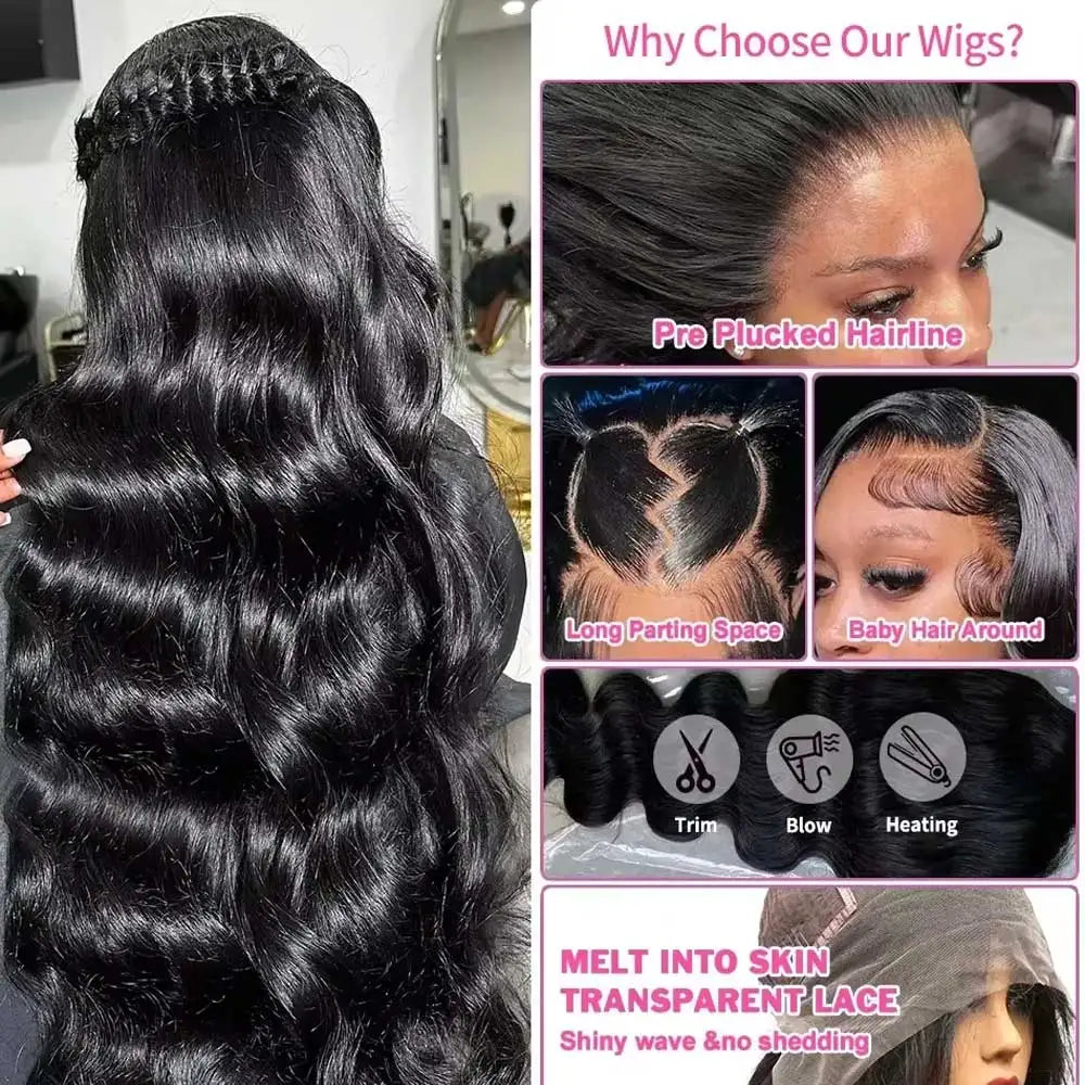 Lace Front Body Wave Remy Human Hair Wig for Women