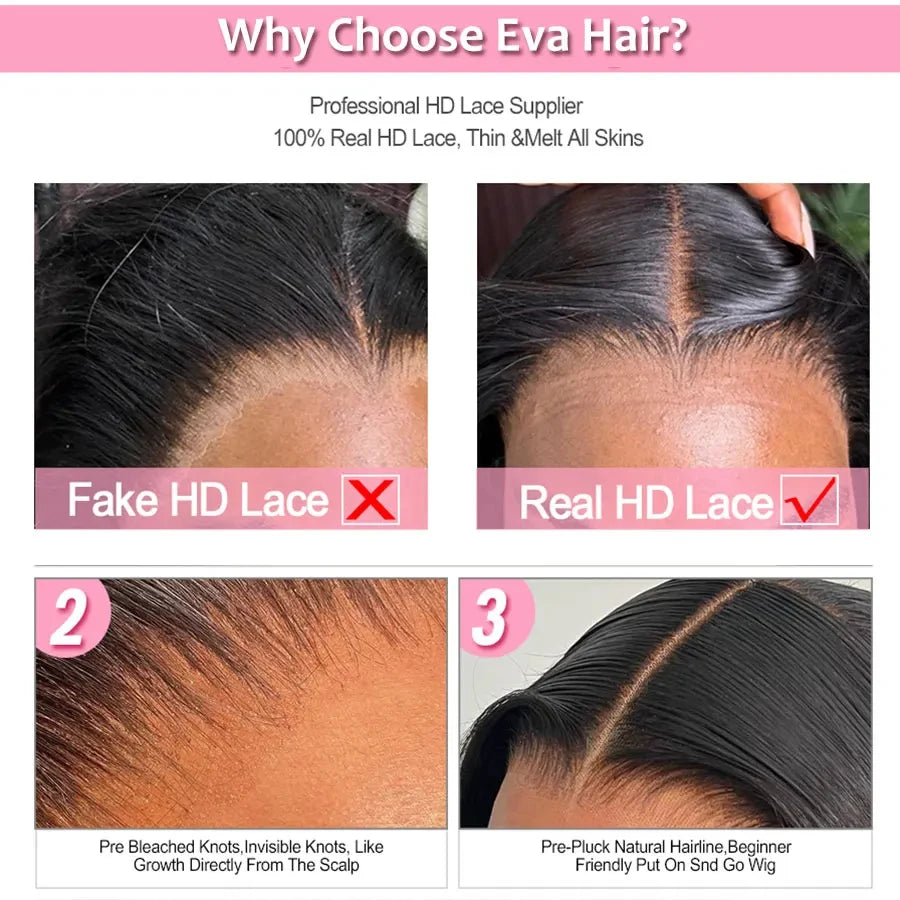 Caramel Brown Wand Curly 13x6 HD Lace Frontal Wig With Dark Root Wig Ombre Color 13x4 Lace Front Human Hair Wig HD Closure Wigs