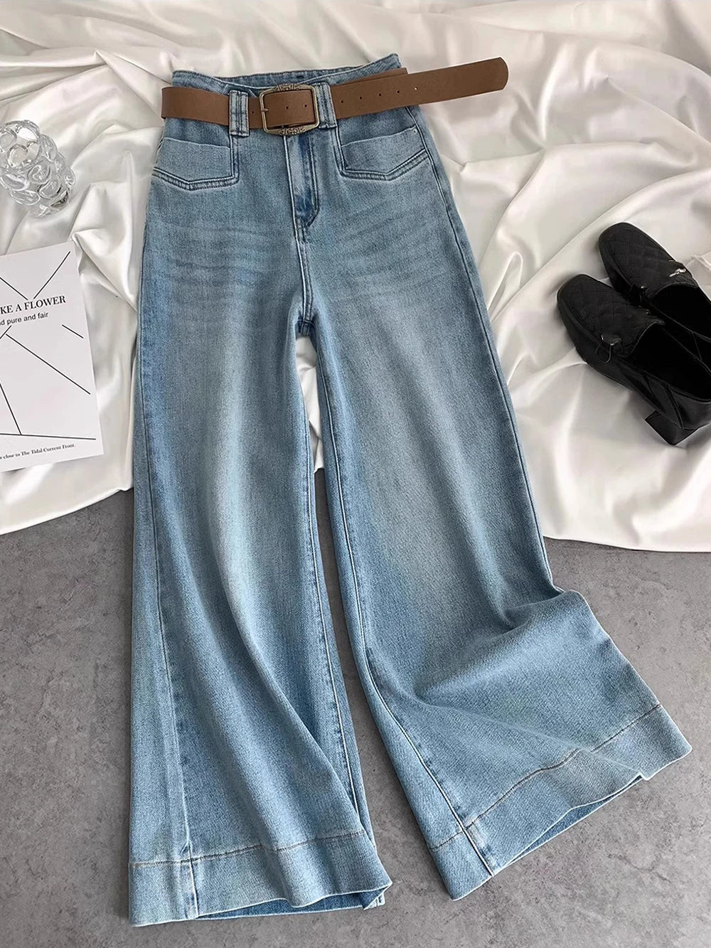 Korean Retro Micro Flare Jeans