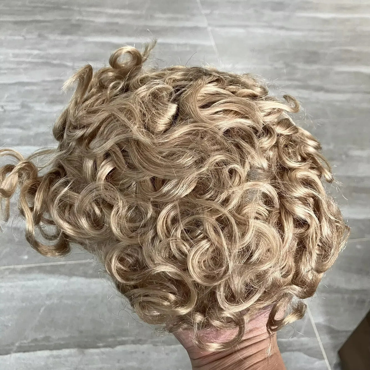 Curly Lace Front Human Hair Replacement Wig for Women