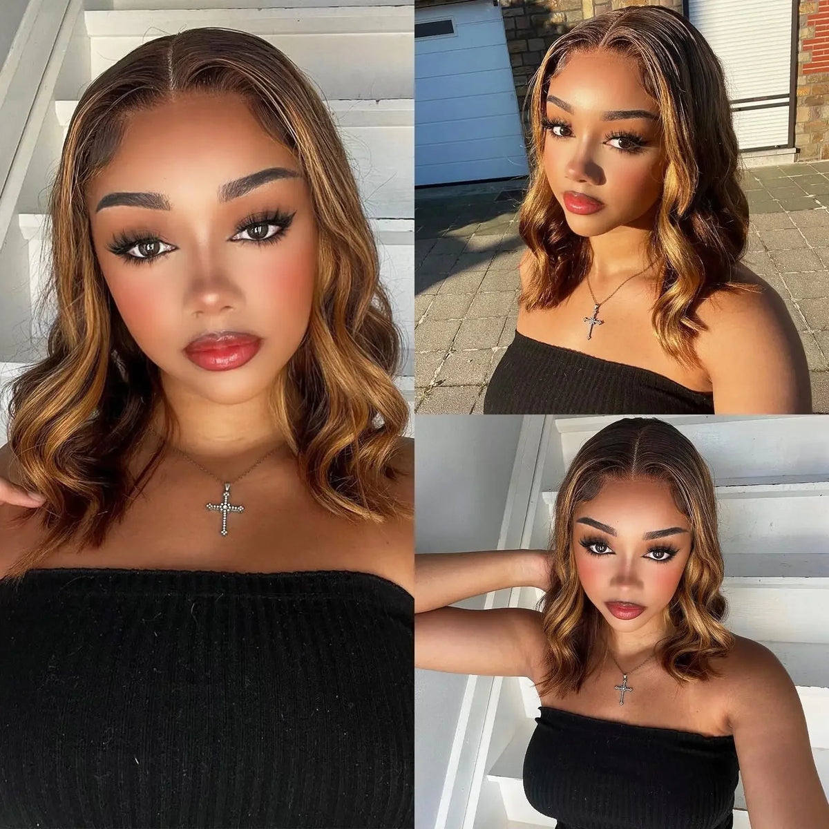 Short Body Wave Human Hair Bob Wig