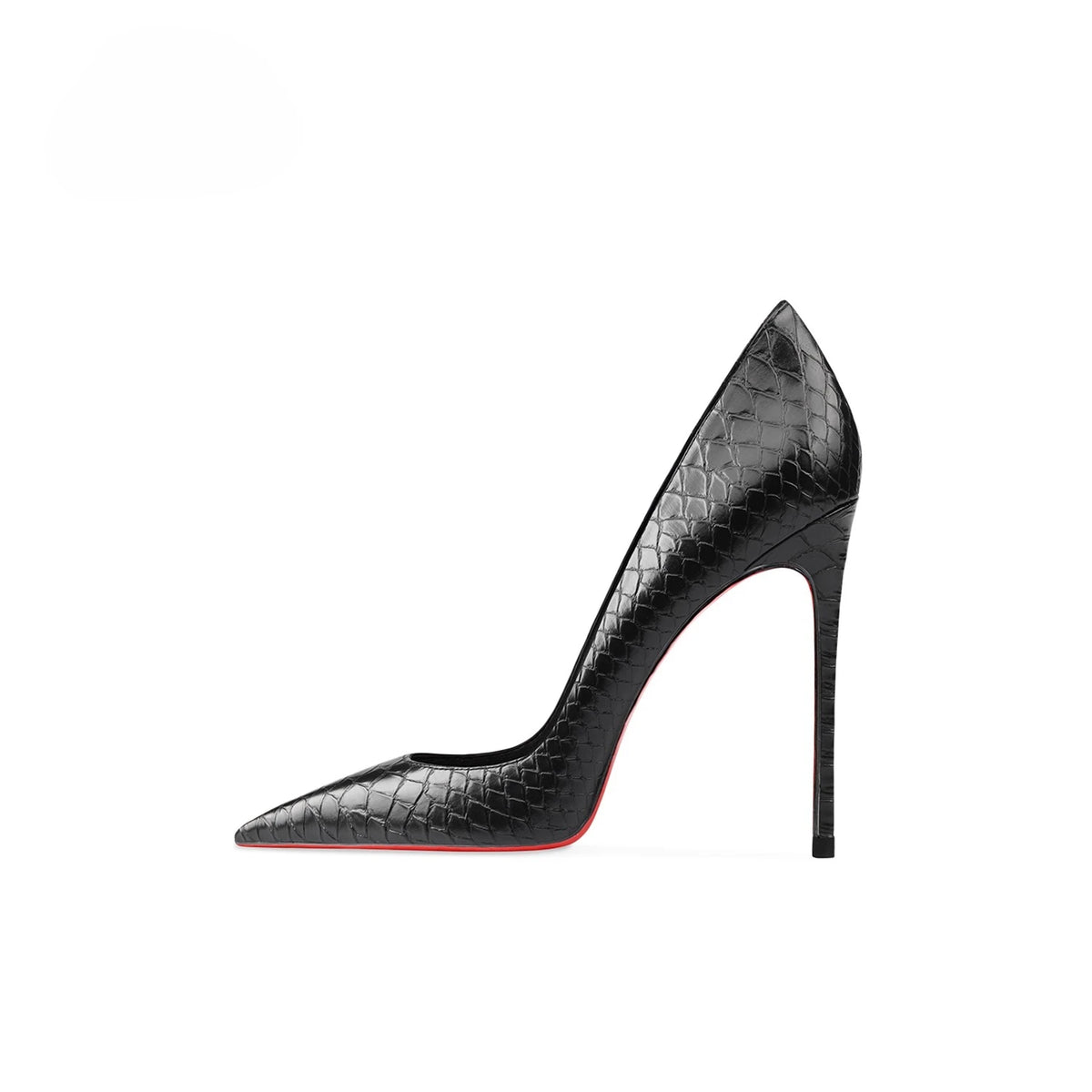 Snake Embossed Pointed Toe Stiletto Pumps for Women