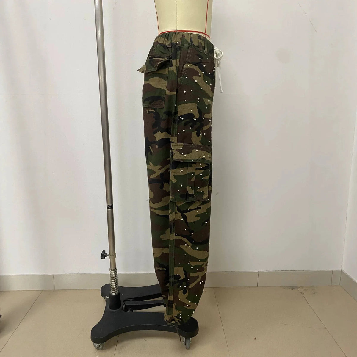 Loose Fit Camouflage Cargo Pants