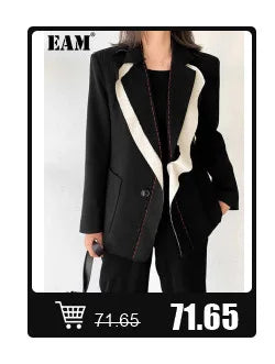 [EAM] Gray Slim Elegant Knitting Sweater Turtleneck Long Sleeve Women Pullovers New Fashion Tide Spring Autumn 2025 1DH7116