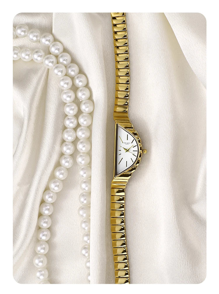 Vintage Irregular Case Quartz Watch