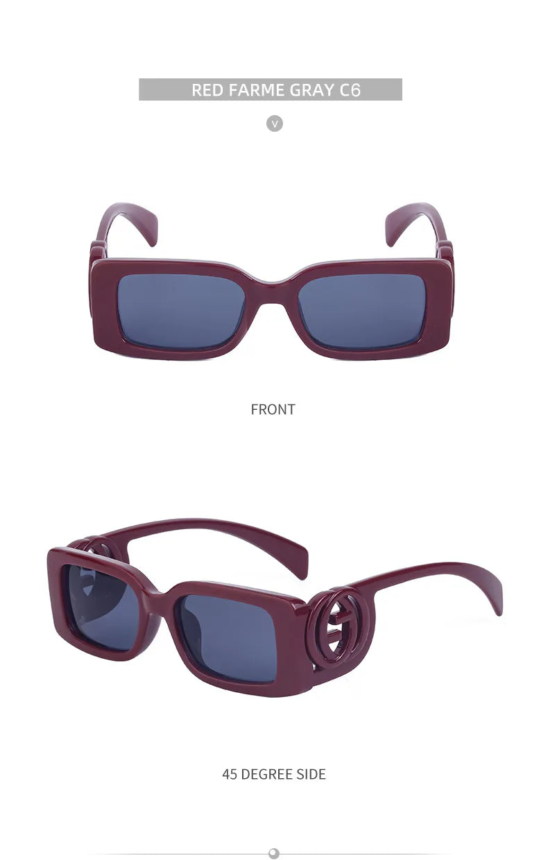 Oversized Square Gradient Sunglasses