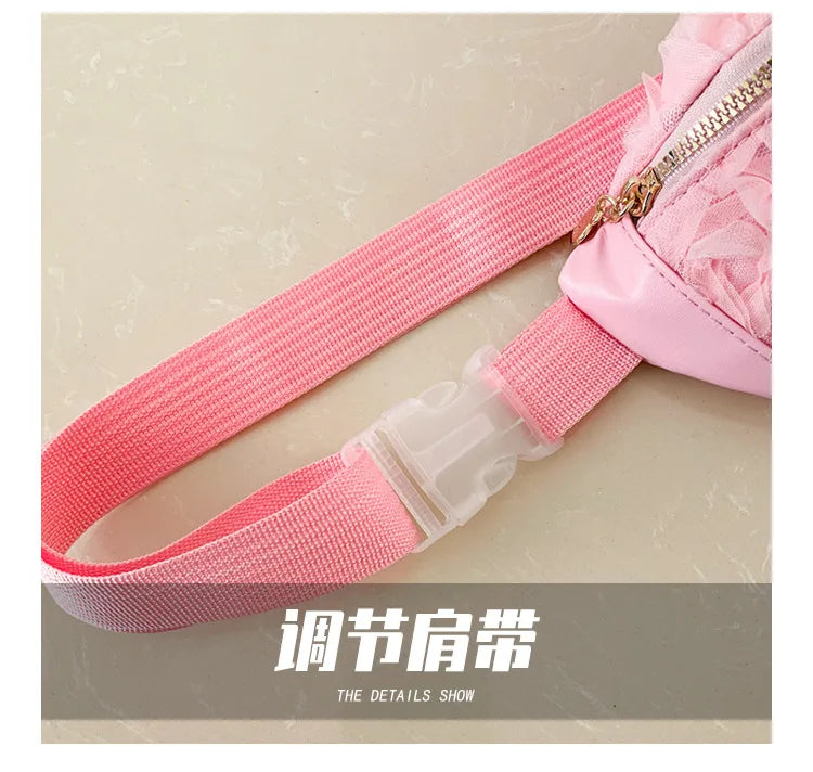 New Women's Waist Bag Flower Shape Fashionable Women's Waist Bag Lace Luxury Lightweight Women's Crossbody Bag High Quality