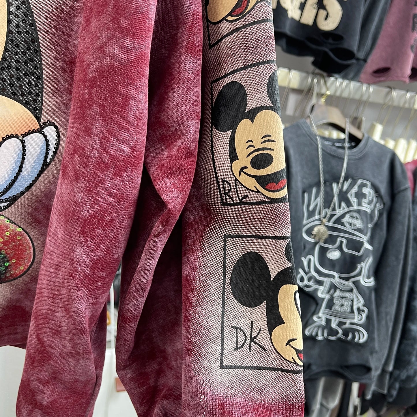 2025 Autumn Winter Heavy Industry Sequin Cartoon Loose Sudaderas Fashion Hoodie Women's Autumn Winter Hooded Pullover Sweatshirt