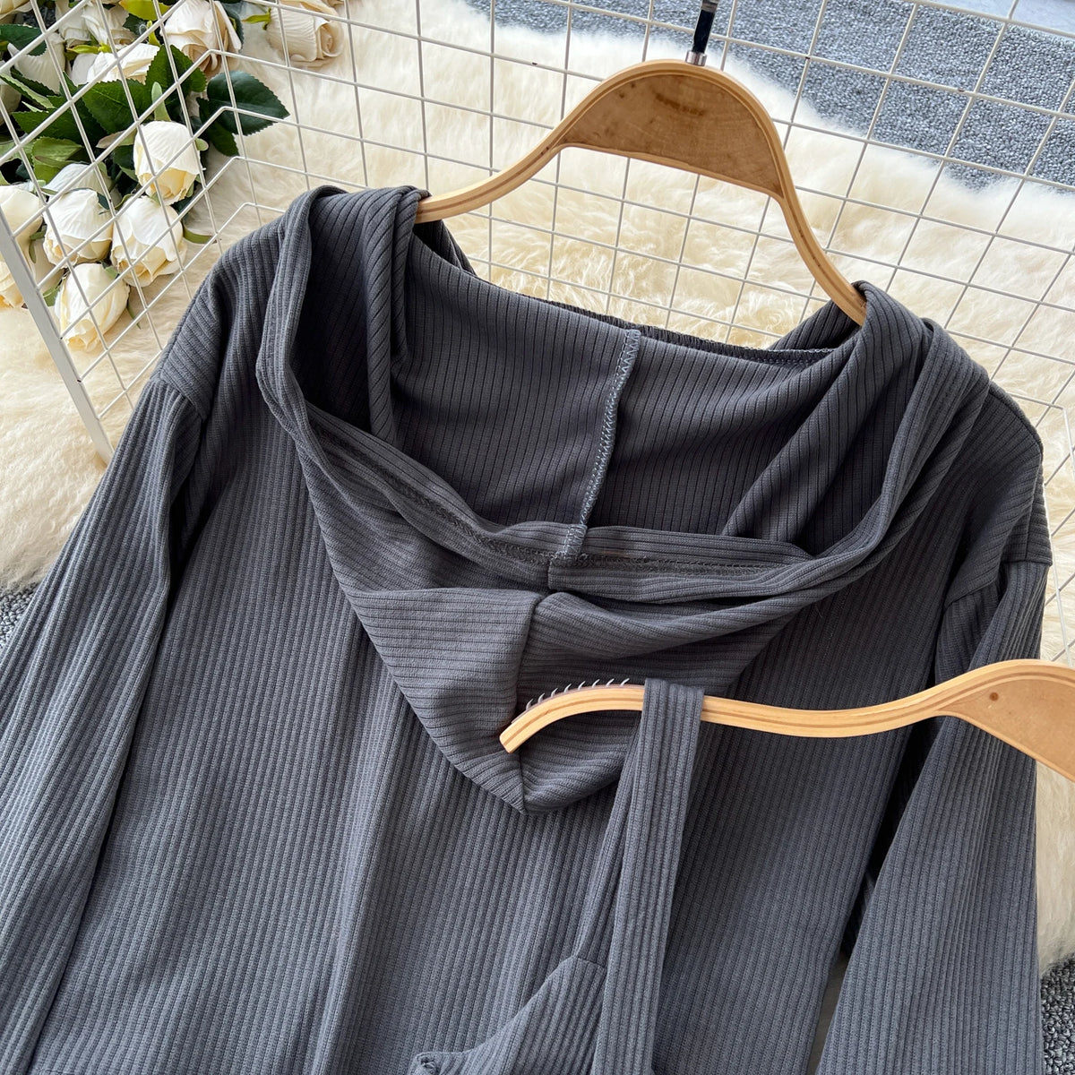 Sporty Three Piece Hoodie, Camisole and Pants Set for Women