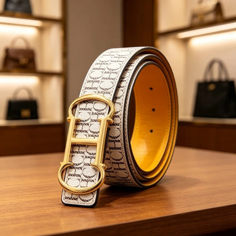 Adjustable Casual PU Waist Belt With Gift Box for Women