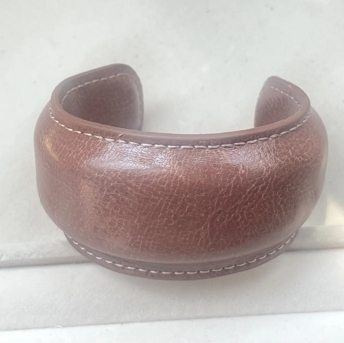 Elegant Minimalist Leather Wide Cuff Bracelet for Women