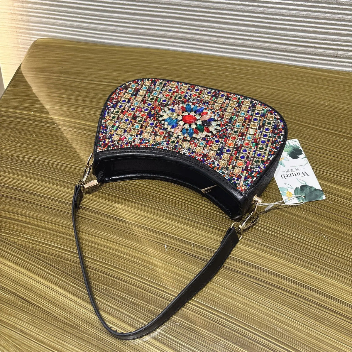 Dinner Women's Bag Luxury Brand Diamond-encrusted Glittering Dinner Party Women's Handbag Fashion Diamond-encrusted Shoulder Bag