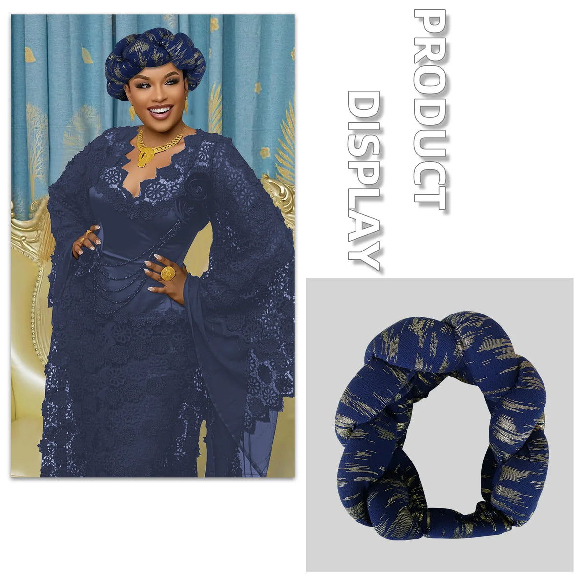 Oversized Braided Headband Hair Accessory for Women