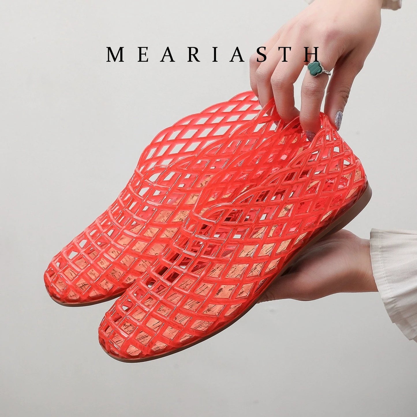 Breathable Hollow Jelly Slip On Casual Flats for Women