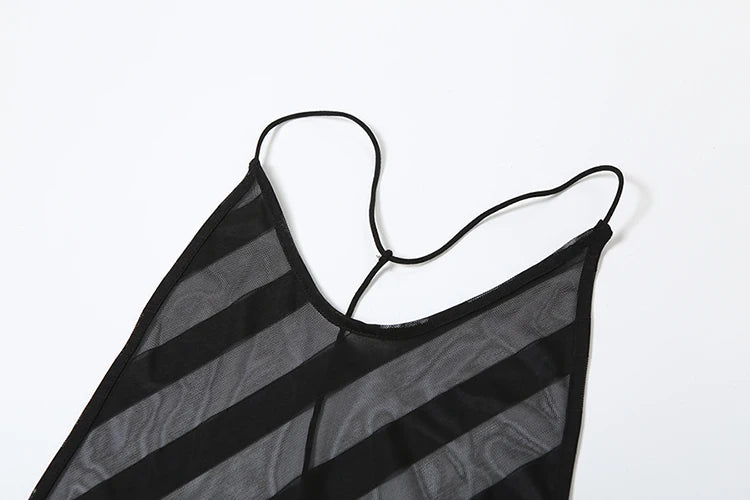 Halter Neck Backless Ankle Length Slim Dress for Women