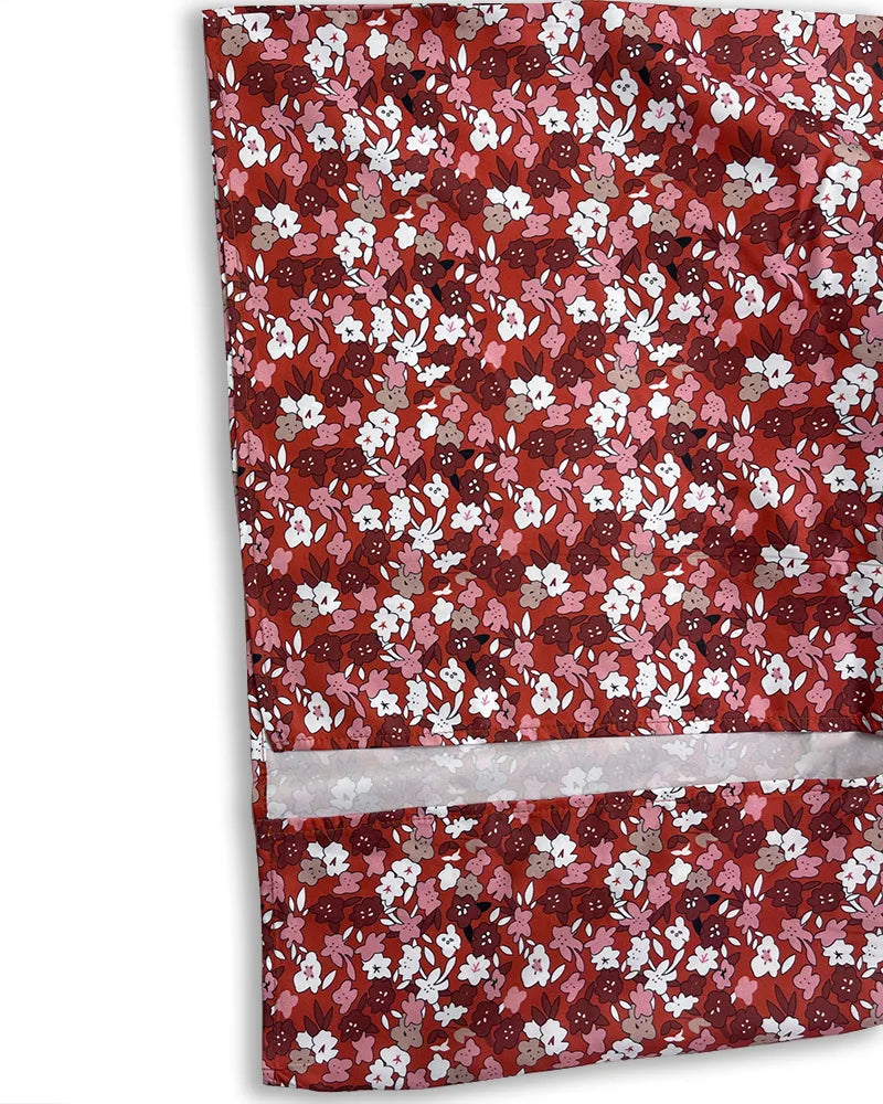 Floral Print Spaghetti Strap Dress for Women Beach Party Style