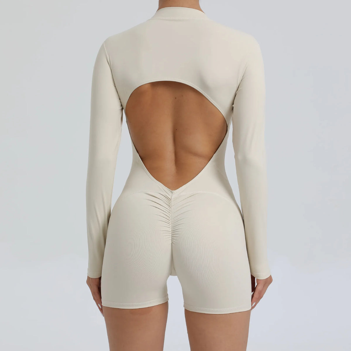Moisture-Wicking Front Zip Jumpsuit