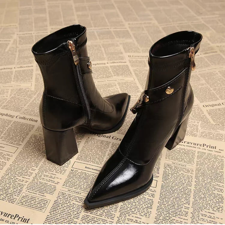 Pointed Toe Chelsea Boots